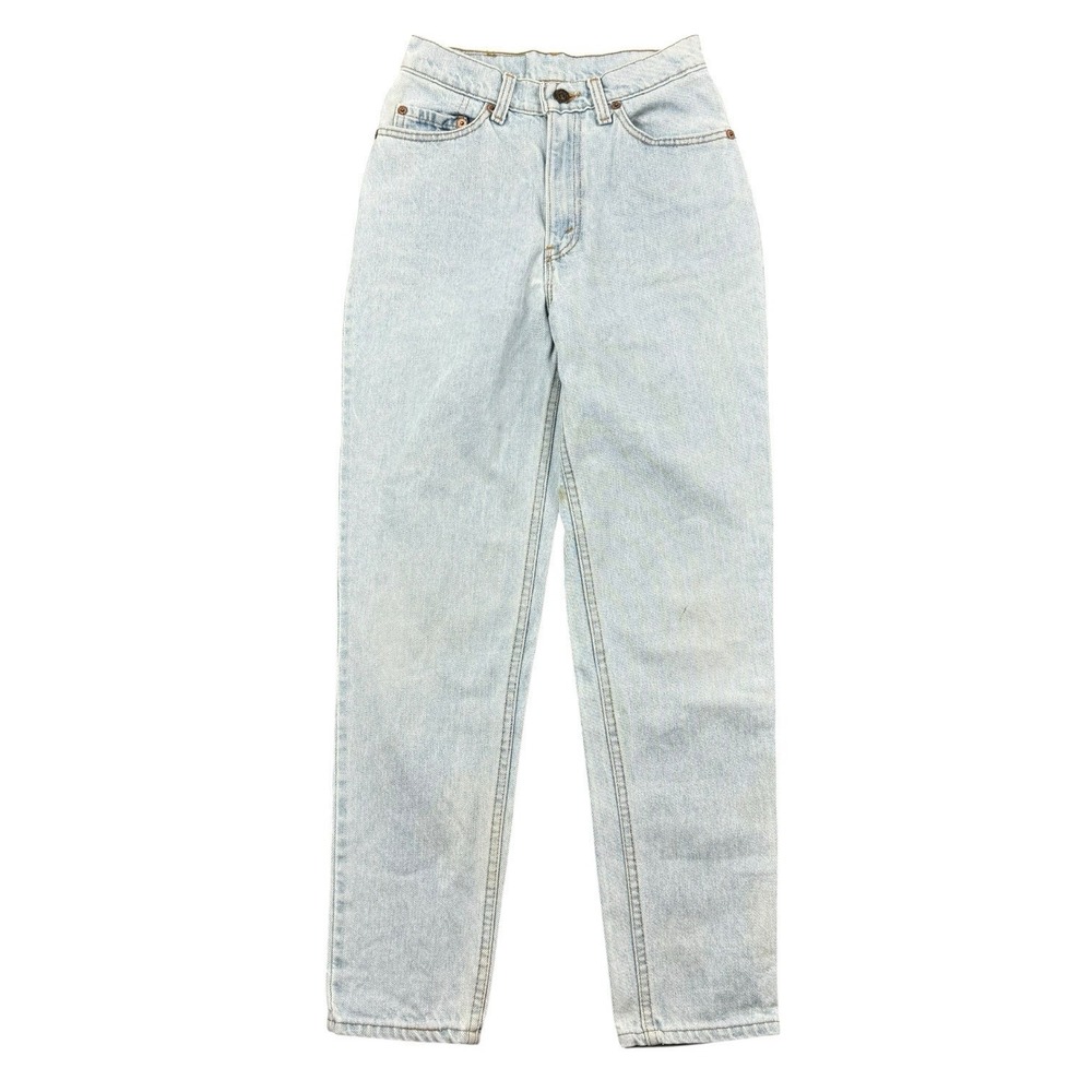 Vtg‎ 90s Levi's 512 Jeans Women 5 (24x28) Blue Light Wash USA Tapered Mid Rise